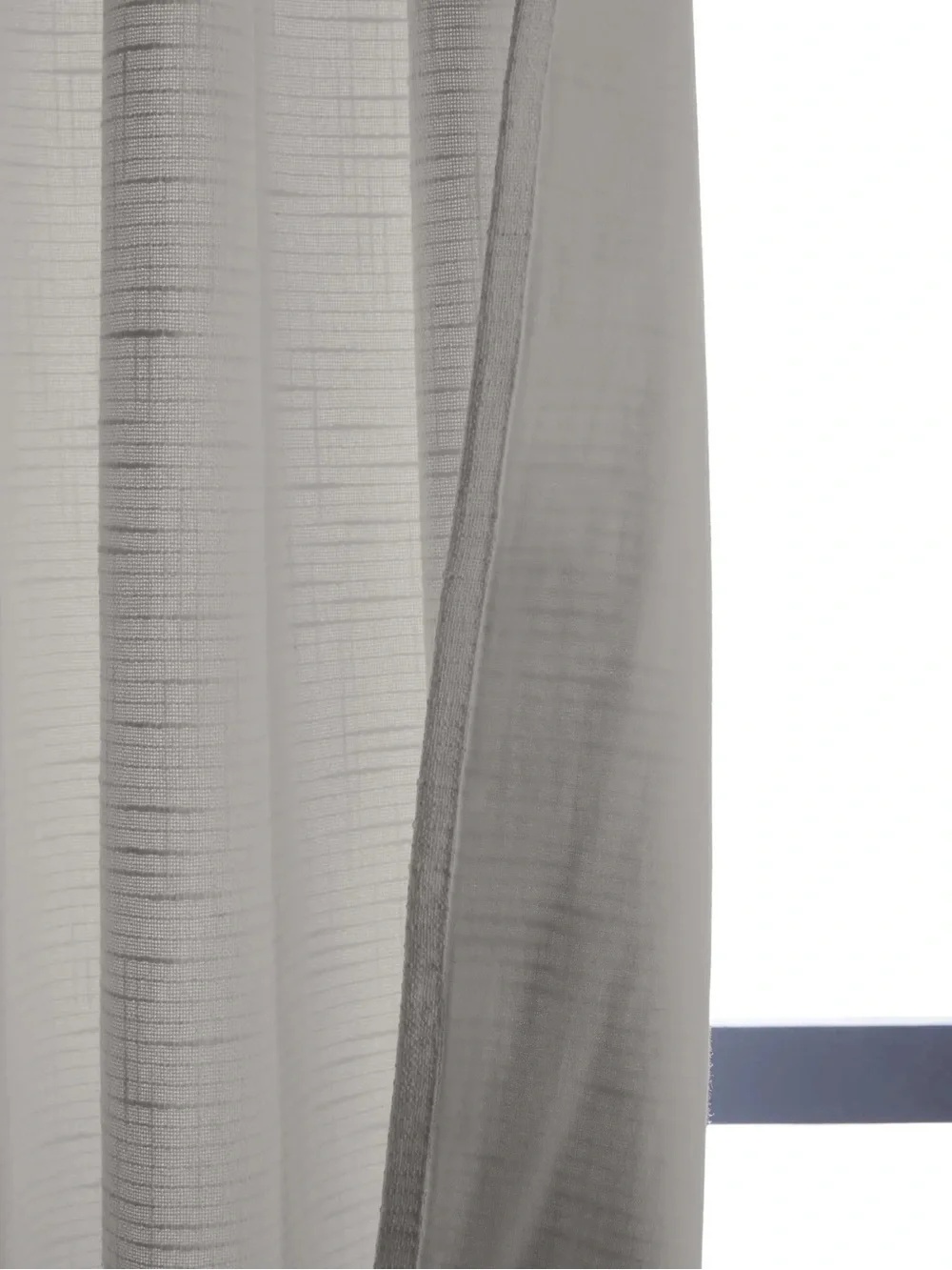 NWT QUINCE 1 panel 48x84 Cotton Slub Curtain Cloud 0737
